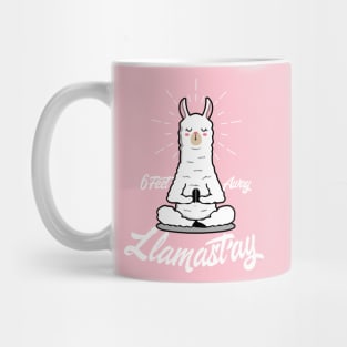 Llamastay 6 feet away Mug